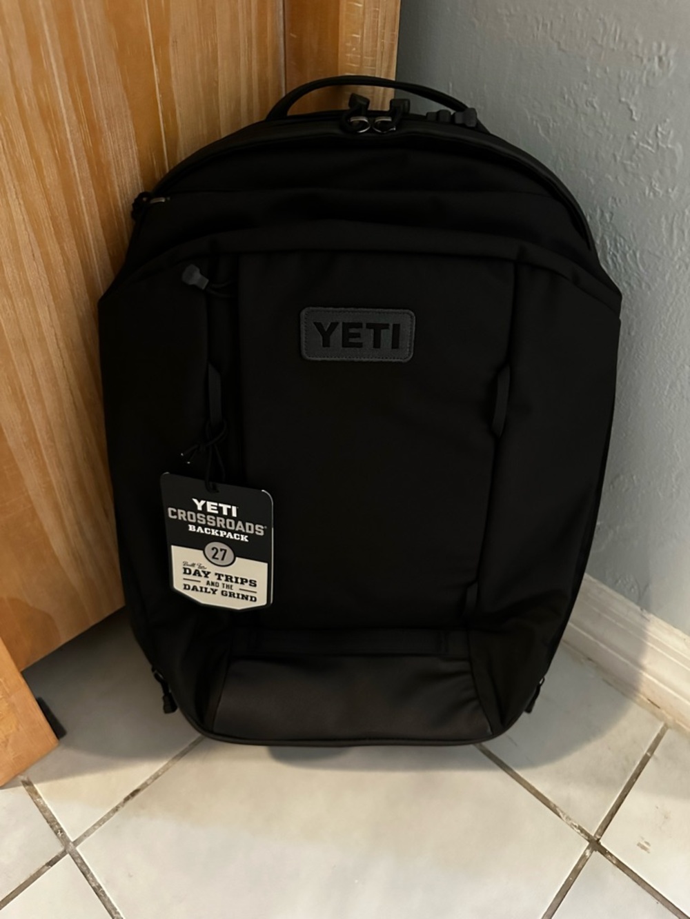 Yeti Black Crossroads Backpack - Sleek Everyday Pack - Picture 2 of 4